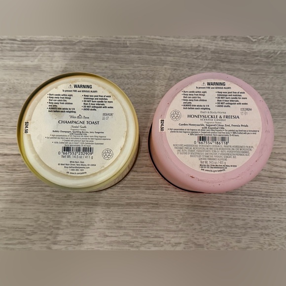 Bath & Body Works White Barn 3-Wick Candle LOT OF 6 RETIRED RARE 14.5 Oz NEW main image 5